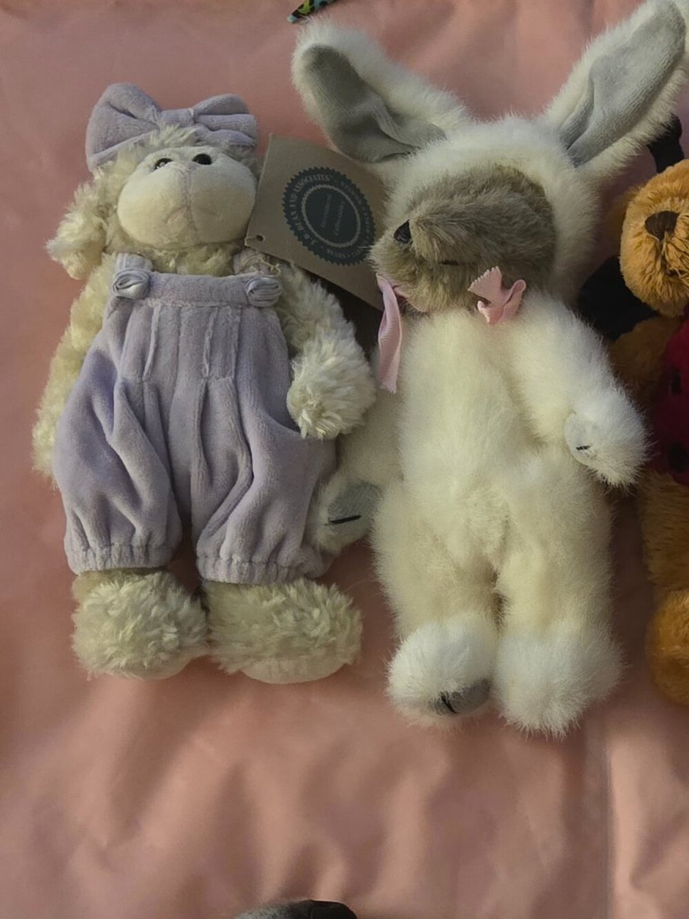 Boyd's Bears Two dressed up and one sheep with a Bear ladybug Plushland brand